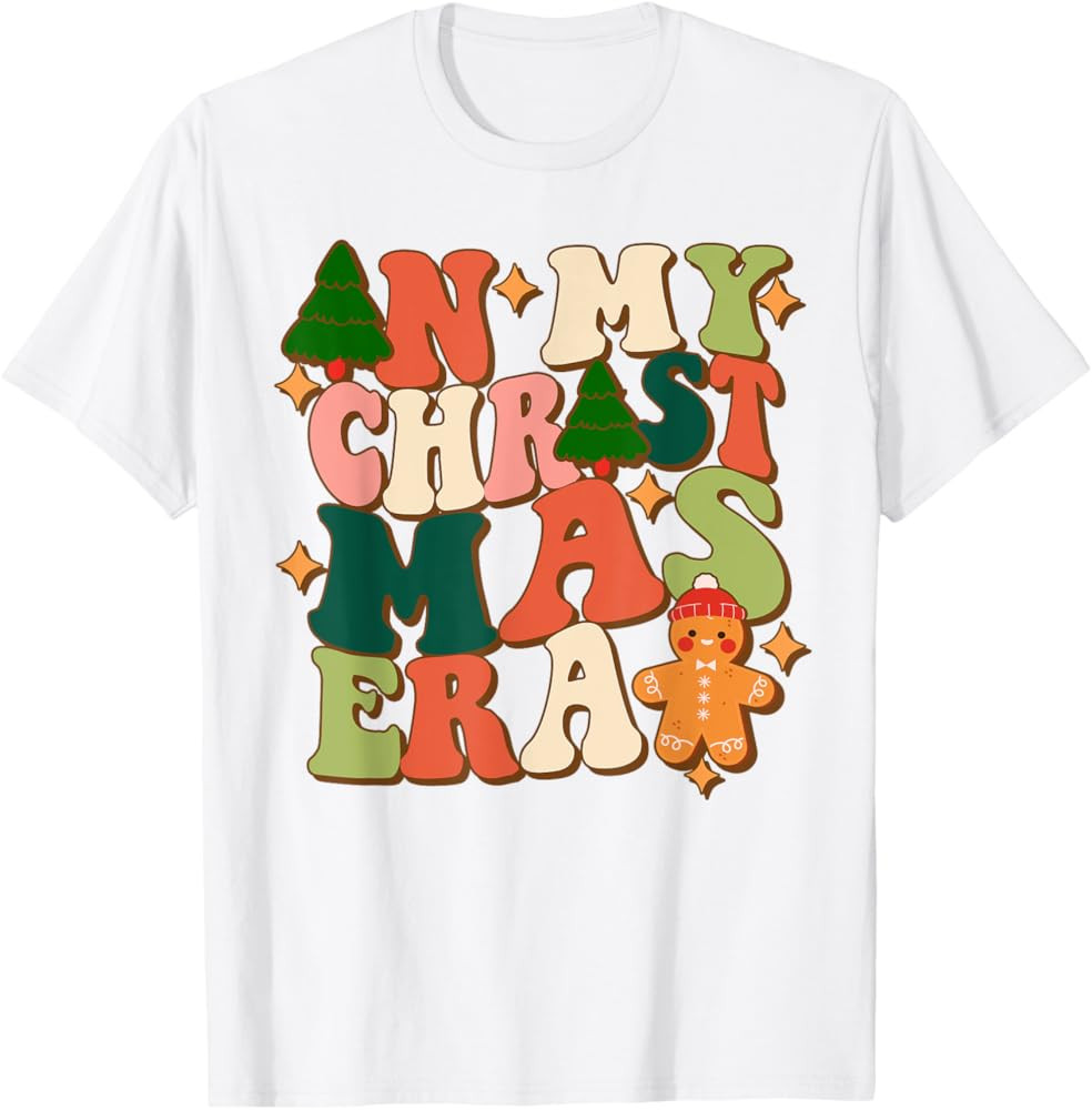 In My Christmas Era Christmas Groovy Matching Family 2023 T-Shirt | Amazon (US)