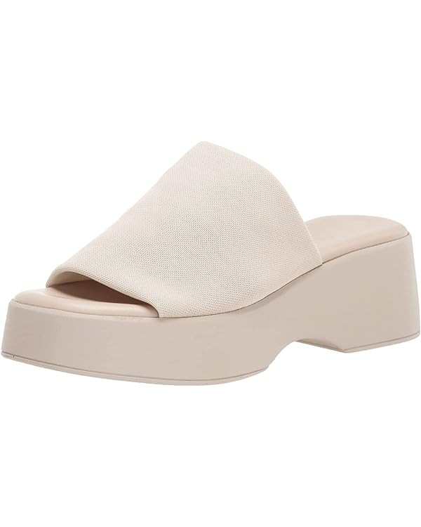 Minshluu Womens Wedge SIides Sandals Platform Open Toe Slip On Elastic Band Wedges Shoes | Amazon (US)