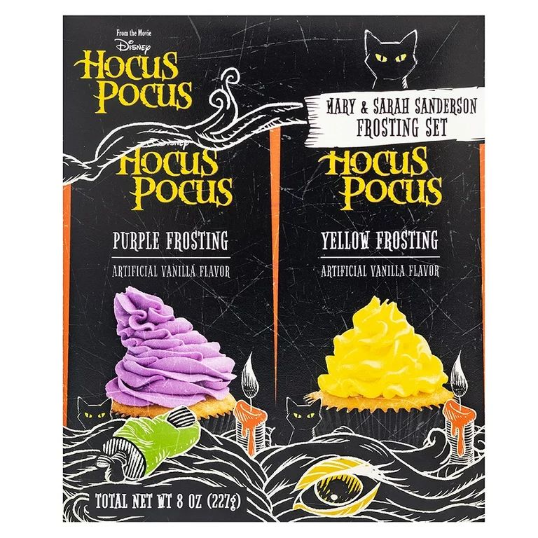 Hocus Pocus -  Yellow and Purple 2 Pack Icing - 4 oz | Walmart (US)