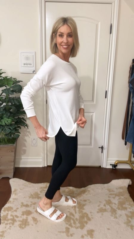 Amazon tunic to wear with leggings. Love the length! I’m wearing a medium in all 3. 

Spring outfit, tunic, Amazon fashion, leggings 

#LTKfindsunder50 #LTKVideo #LTKover40