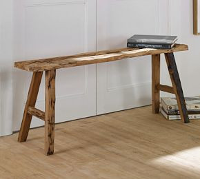 Harlow Reclaimed Pine Wood Bench | Pottery Barn (US)