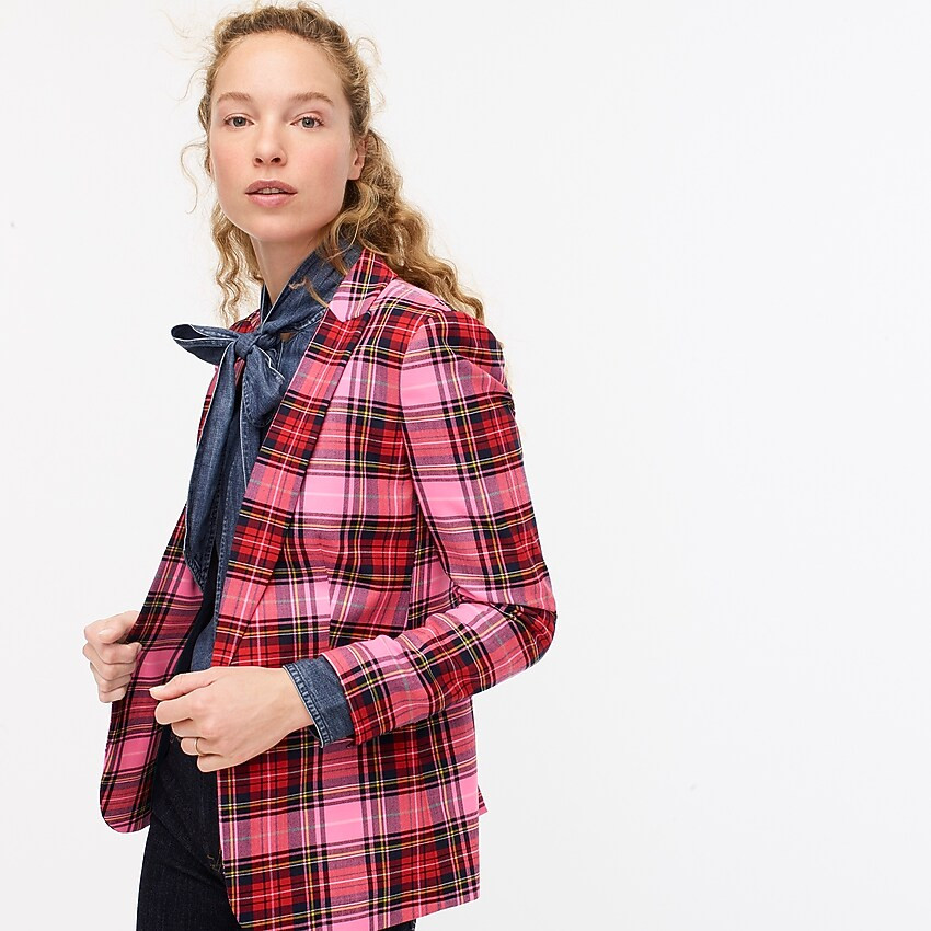 Parke blazer in pink Stewart tartan | J. Crew US