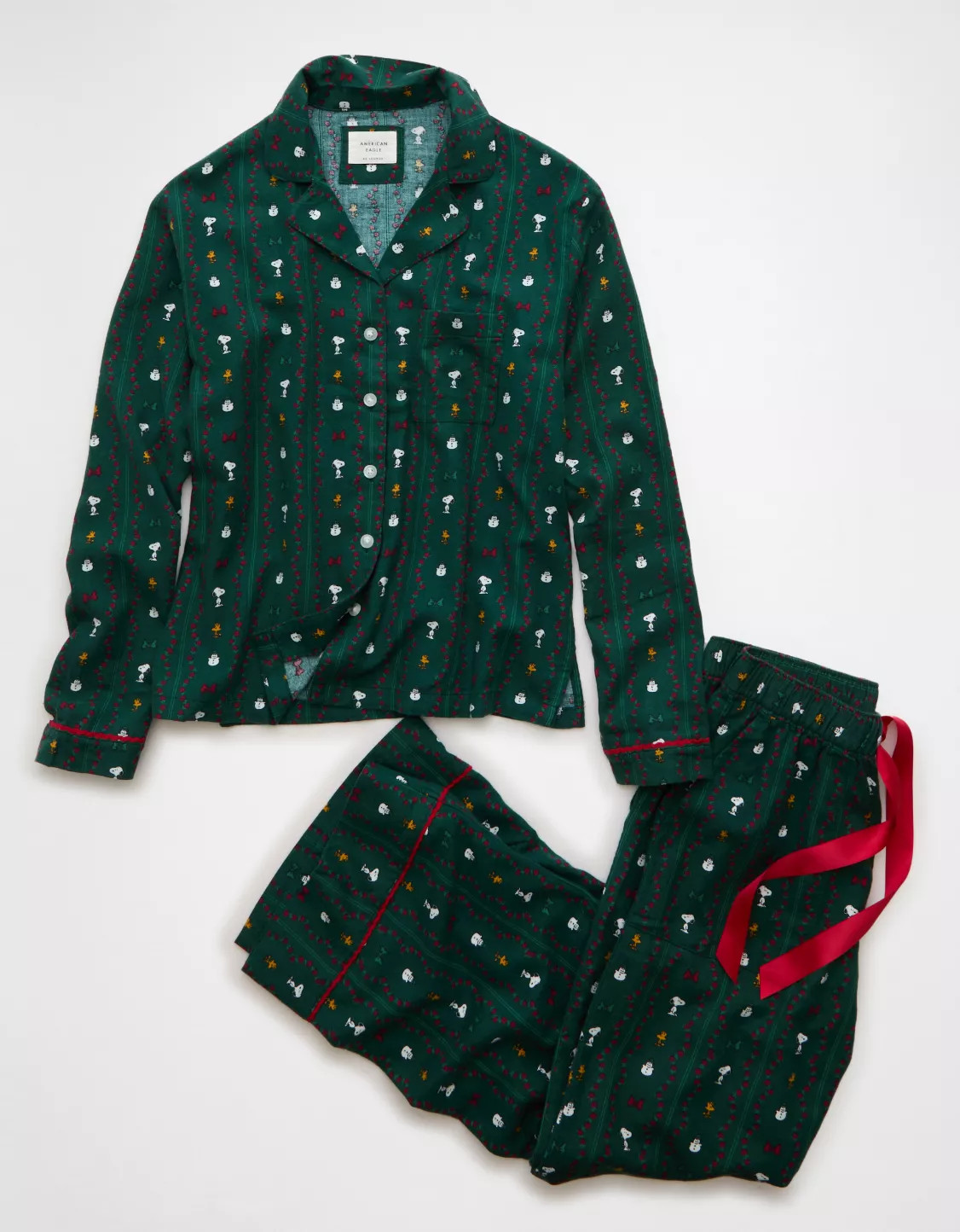 AE Snoopy Flannel PJ Set | American Eagle Outfitters (US & CA)