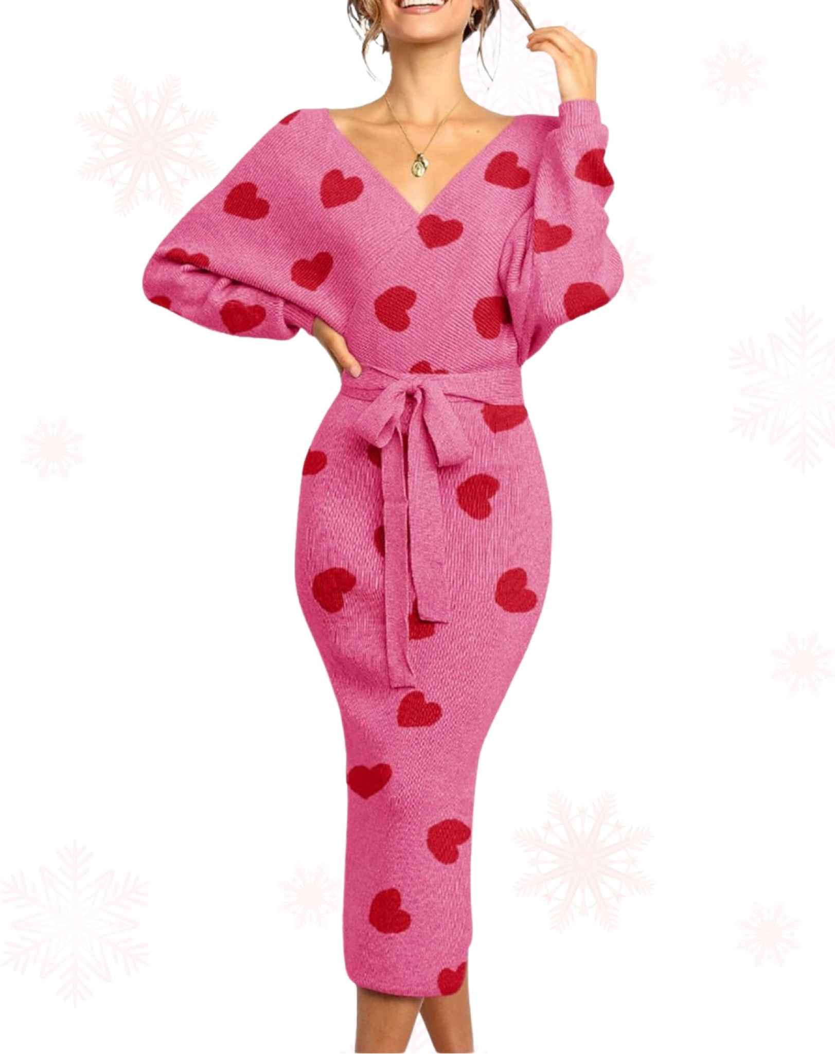 The cutest valentines dress! Perfect for a valentines date night with the hubby, or even a valentines party. Pair it with some red heels or some white sneakers! I’m Obsessed 💕

Valentine’s Day outfits, Valentine’s Day dress, Valentine’s Day sweater dress, pink sweater dress, pink dress, sweater with hearts, pink dress with hearts, Valentine’s Day fashion, amazon valeyday outfit, amazon favorites, amazon finds, amazon fashion, midi dress, date night dress, girls night dress, teacher Valentine’s Day outfit, teachers Valentine’s Day dress, Valentine’s Day party dress, under $50, entire outfit under $50

#LTKfindsunder50 #LTKstyletip

#LTKSeasonal