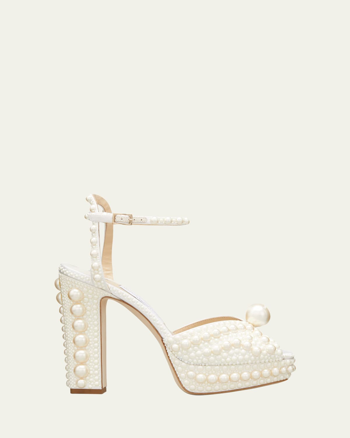 Sacaria 120mm Pearly-Stud Platform Sandals | Bergdorf Goodman