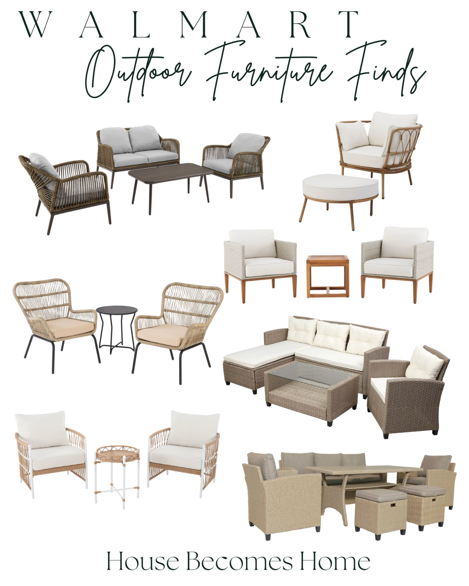 Walmart Outdoor furniture finds! 

#LTKsalealert #LTKSeasonal #LTKhome