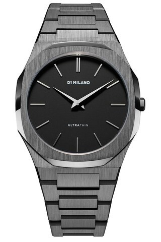 D1 Milano Ultra Thin 40mm Watch in Gun Metal - Grey. Size all. | FWRD 