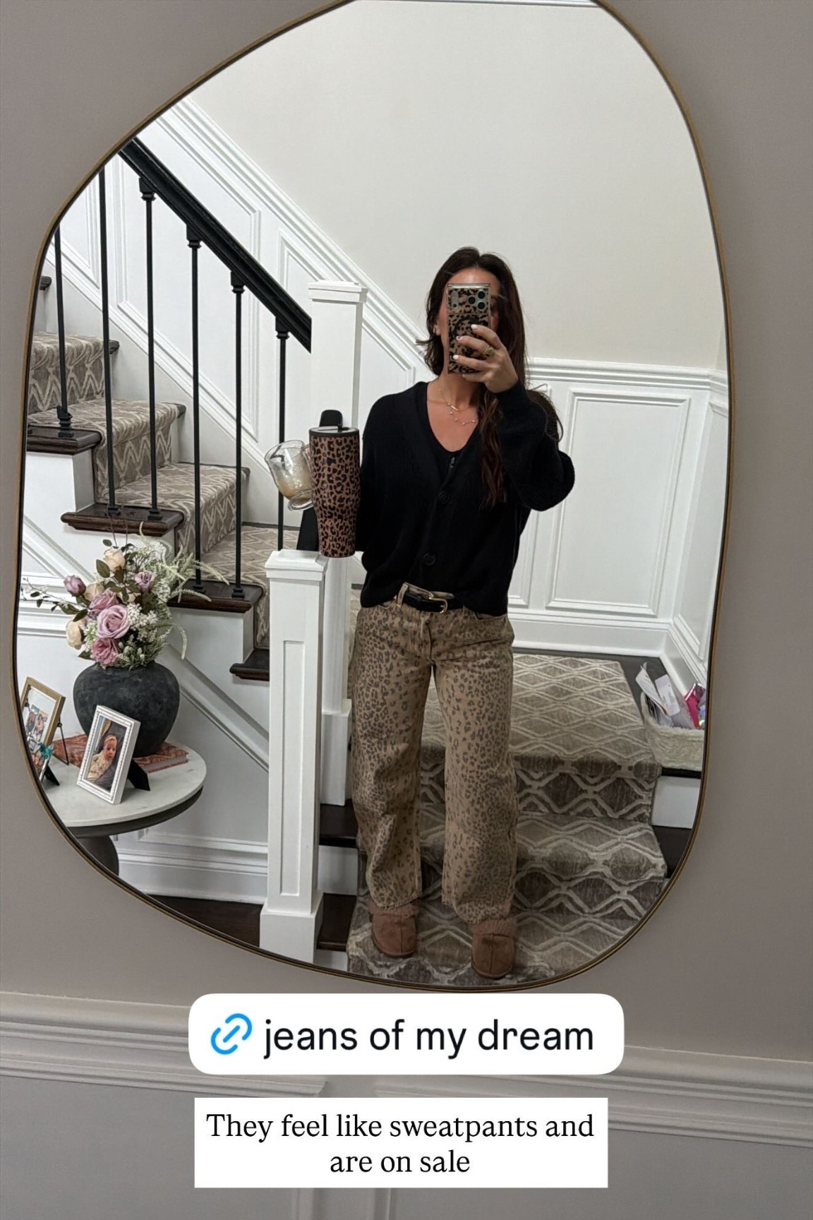 Fully obsessed these are so cozy and fun - animal print, jeans, barrel jeans 

#LTKmomlife #LTKSaleAlert #LTKootd