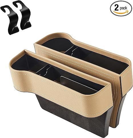 DOFOWOT Car Seat Gap Filler 2 Packs, Car Center Console PU Leather | Amazon (US)