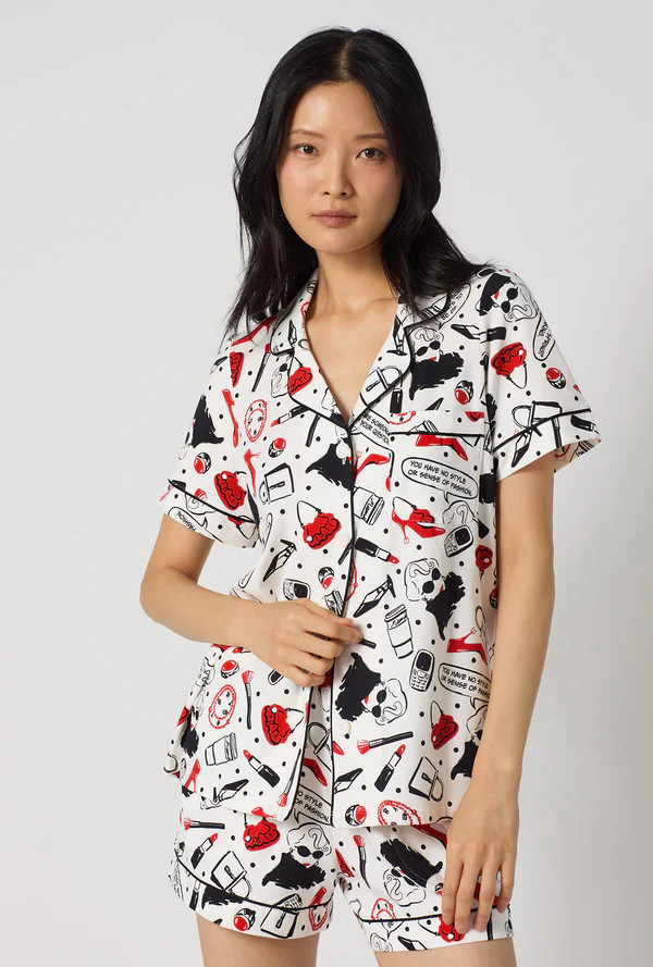 Devil Wears Prada Short Sleeve Classic Shorty Stretch Jersey Pj Set | BedHead & Room Service PJs