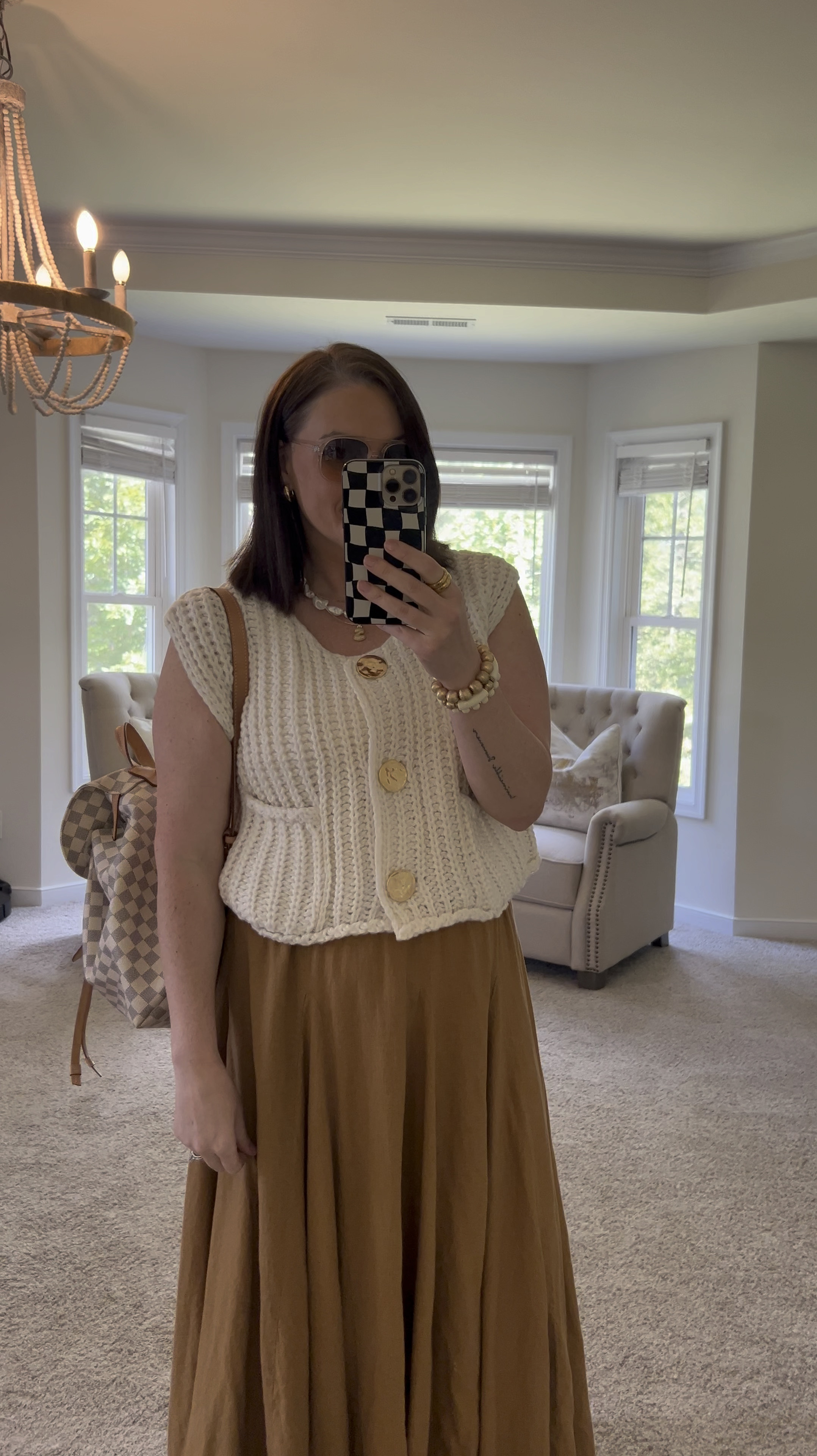 Actually love this viral sweater vest so much more than I thought I would! 💫  Wearing the large. 

#LTKStyleTip #LTKMidsize #LTKFindsUnder50