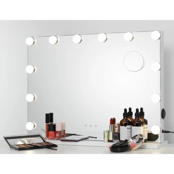 Gerlad Beveled  Frameless Lighted Vanity Mirror | Wayfair North America