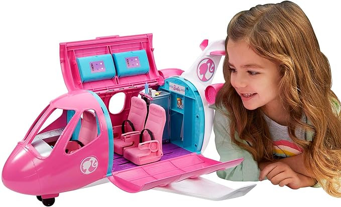 Barbie Toy Airplane Playset, Dreamplane with 15+ Doll-Sized Accessories Including Puppy, Snack Ca... | Amazon (US)