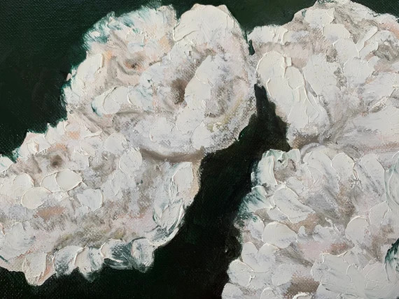 Oil Painting of Peonies | Etsy (US)