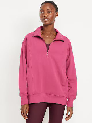 Dynamic Fleece Half-Zip Tunic Sweatshirt | Old Navy (US)