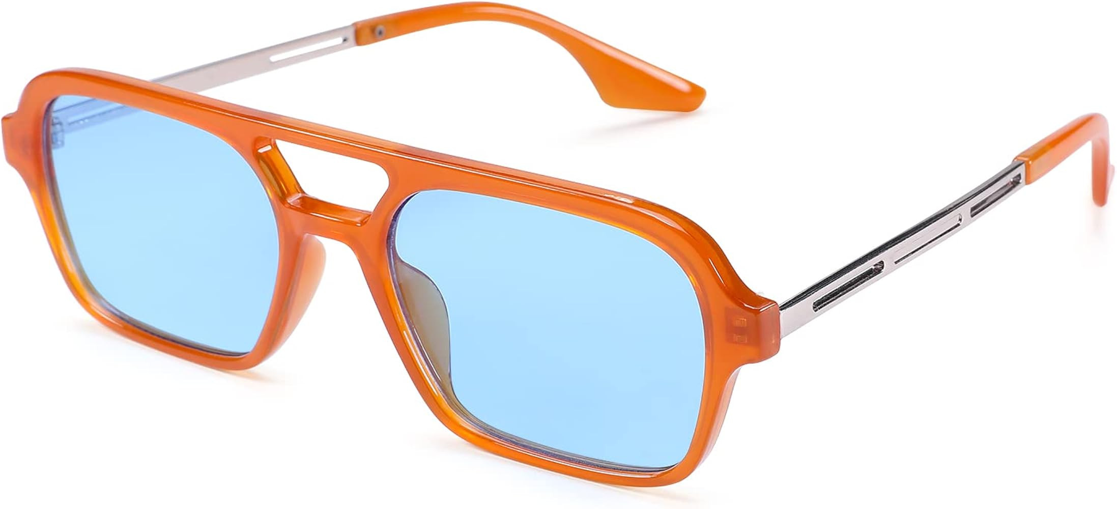 Pro Acme Vintage 70s Flat Pilot Aviator Sunglasses for Women Men, Rectangular Glasses UV400 Prote... | Amazon (US)