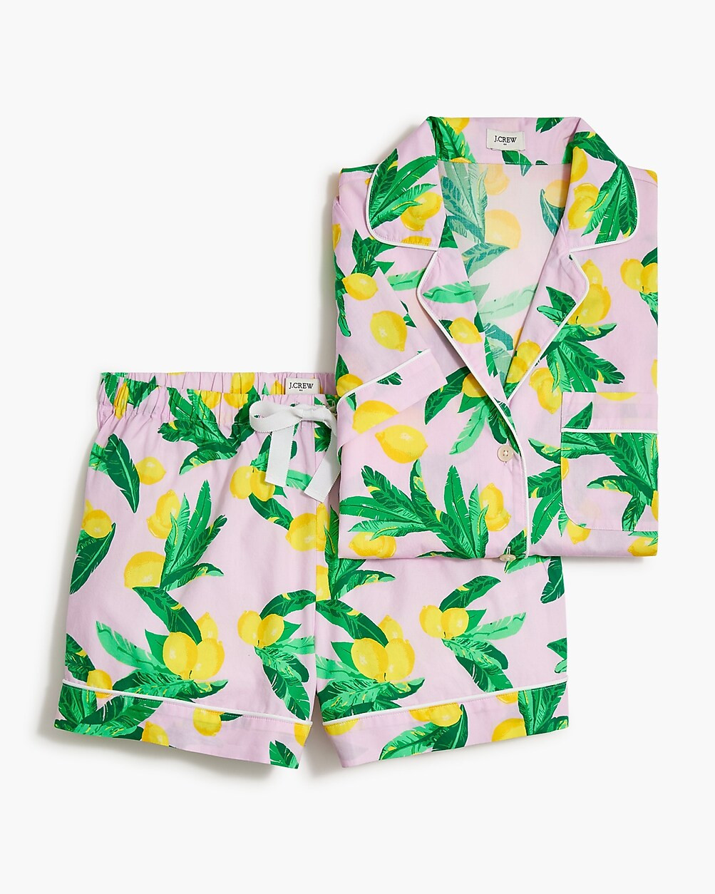 Cotton short pajama set | J.Crew Factory