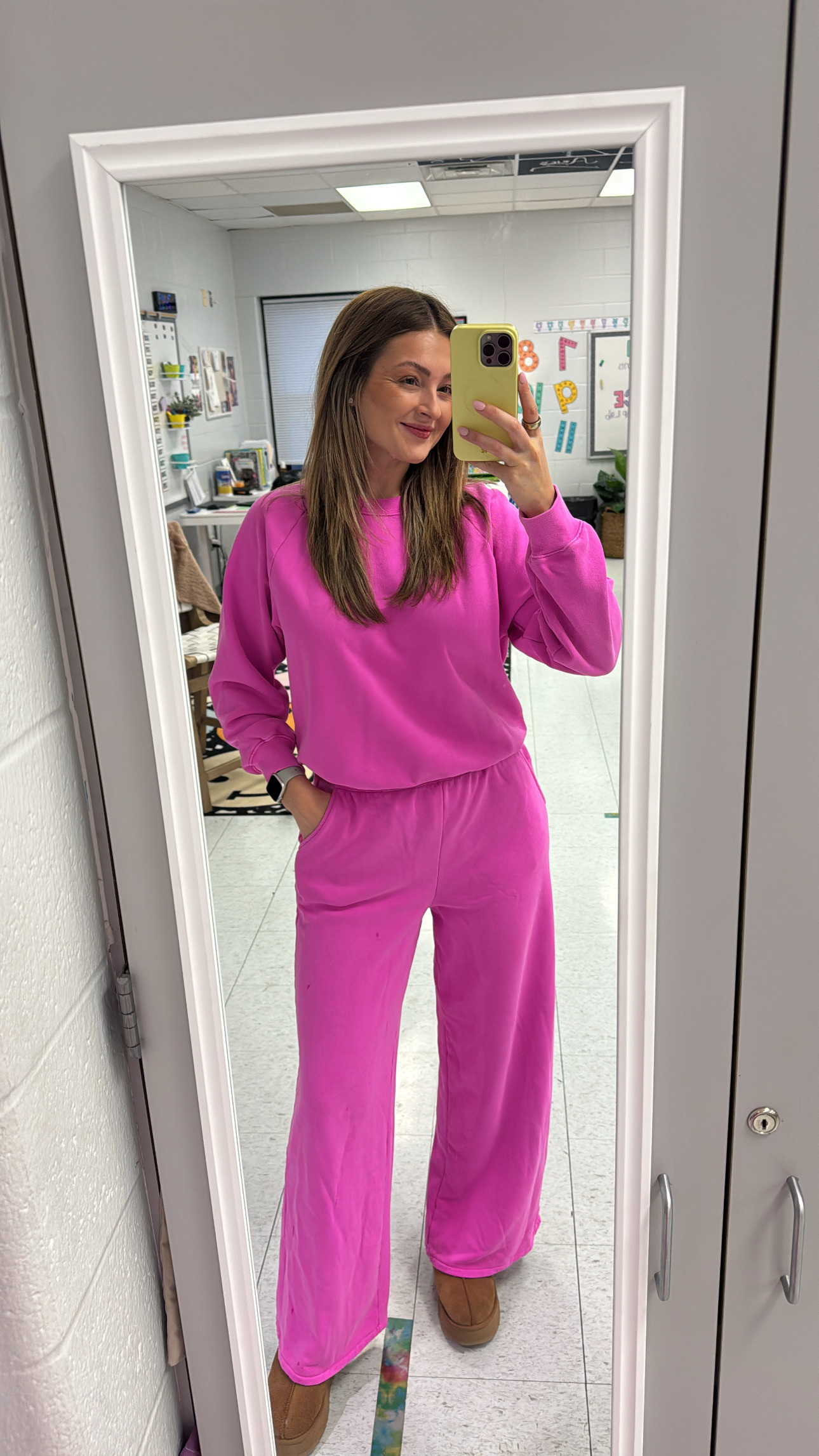 Love this pink GAP sweat set!  

 #LTKootd #LTKSeasonal #LTKActive