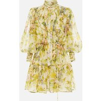 Alemais Eden Floral-Print Silk-Blend Mini Dress - UK 6 | Coggles (Global)