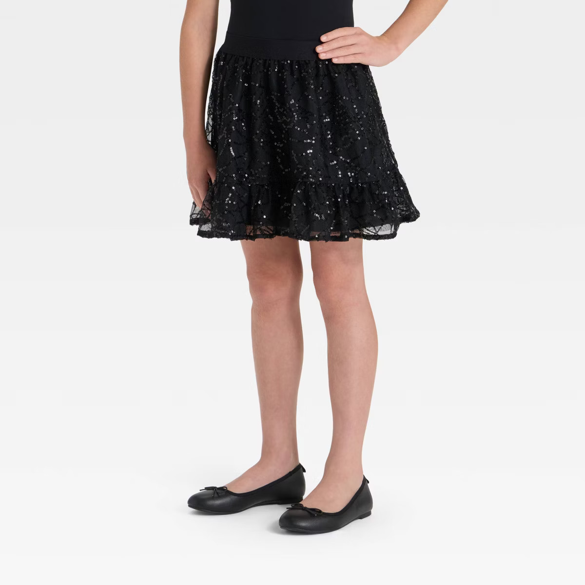 Girls' Halloween Tutu Skirt - Cat & Jack™ Black | Target