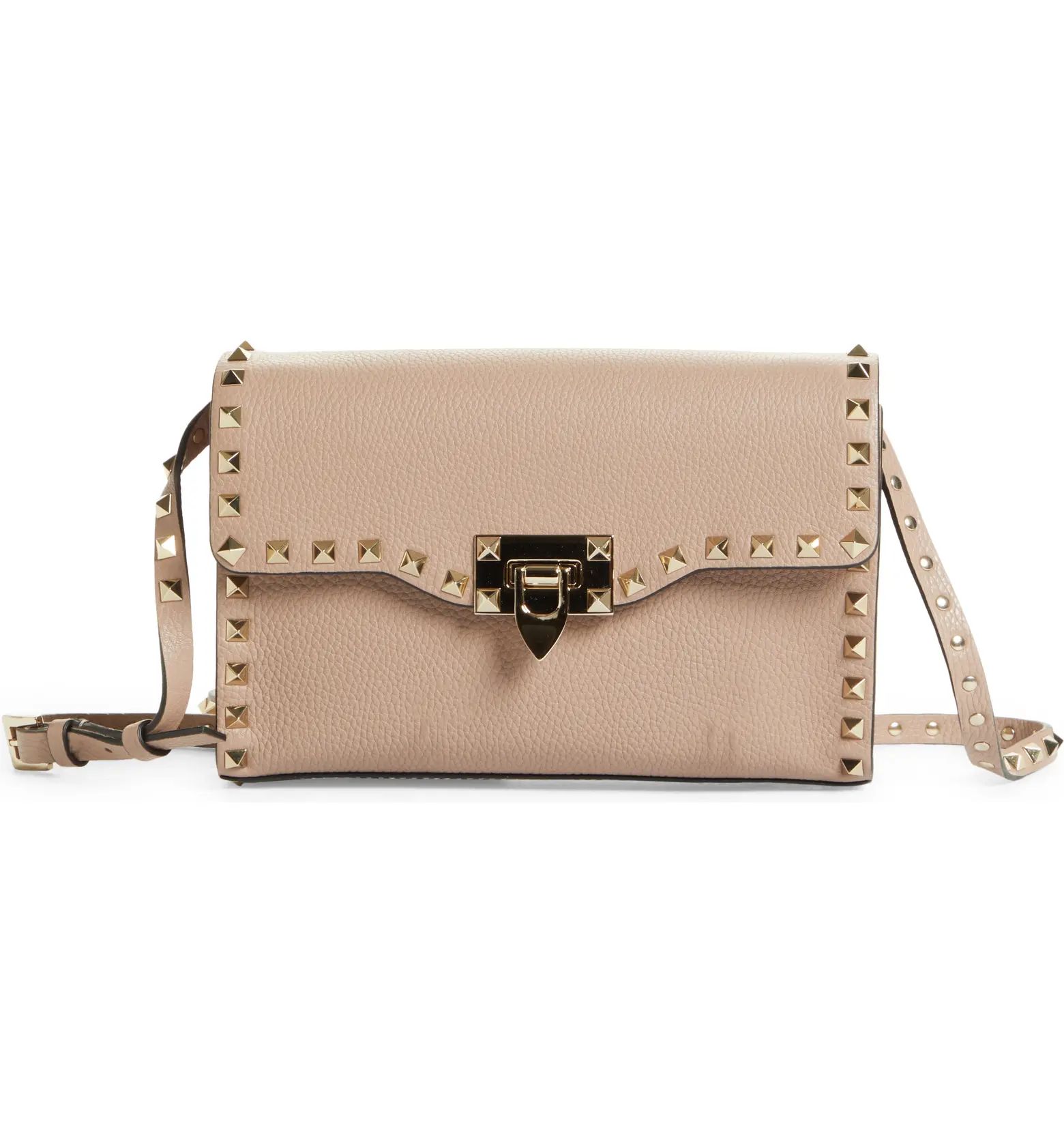 Medium Rockstud Leather Shoulder Bag | Nordstrom