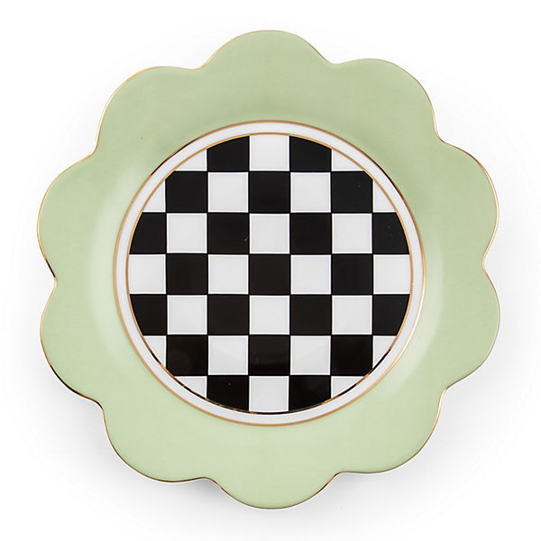 MacKenzie-Childs Butterfly Toile Pistachio Dinner Plate | MacKenzie-Childs