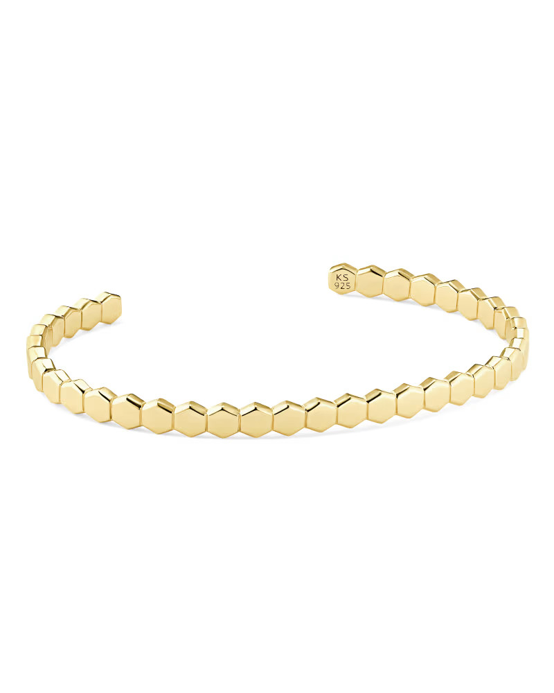 Davis Cuff Bracelet in 18k Yellow Gold Vermeil | Kendra Scott