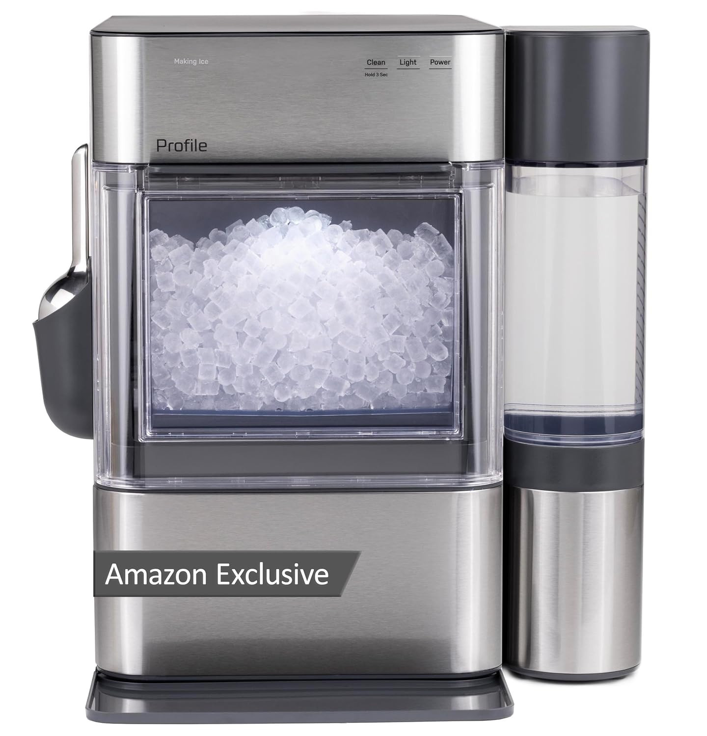 GE Profile Opal Ultra, Countertop Nugget Ice Maker, 1 Gal XL Side Tank, *Amazon Exclusive*, 38 lbs/Day, Pebble Pellet Crushed Ice Machine, WiFi Stainless Steel | Amazon (US)