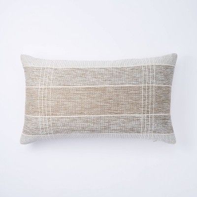 Lumbar Two Tone Textured Pillow Green - Threshold™ designed with Studio McGee | Target