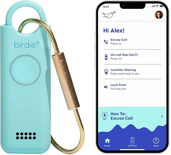 She’s Birdie - Birdie+ Smart Personal Safety Alarm for Women by Women–Loud Siren, Key Chain, ... | Amazon (US)