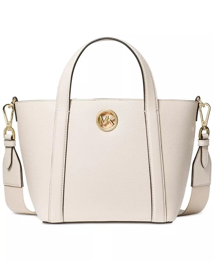 Hadleigh Small Leather Double Handle Tote Messenger | Macy's