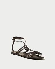 Romy Dark Brown Lace-Up Sandal | Loeffler Randall