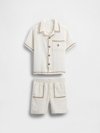 Baby & Toddler Crinkle Gauze Outfit Set | Gap (US)