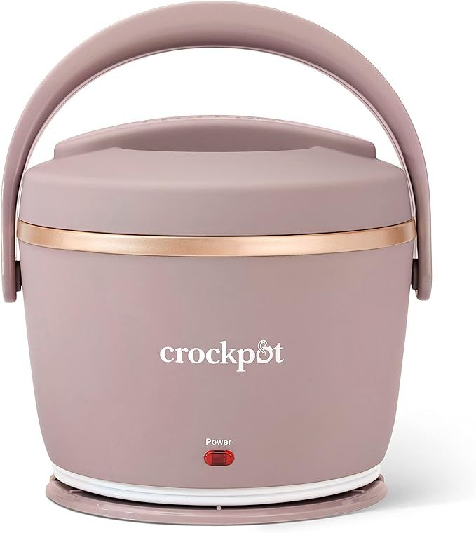 Amazon.com: Crockpot Electric Lunch Box, Portable Food Warmer for On-the-Go, 20-Ounce, Blush Pink... | Amazon (US)
