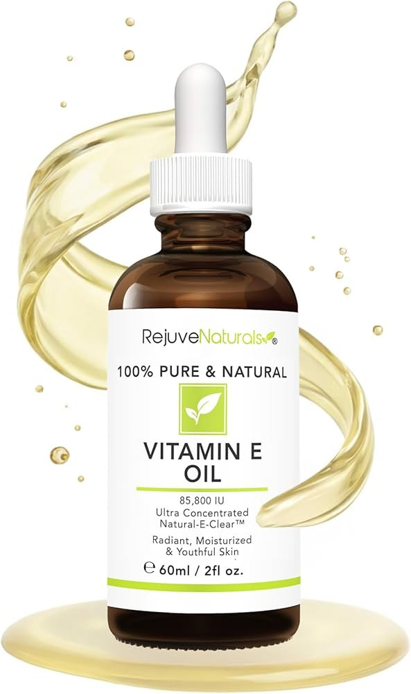Vitamin E Oil - 100% Pure & Natural, 85,800 IU. Repair Dry, Damaged Skin from Surgery & Acne, Age... | Amazon (US)