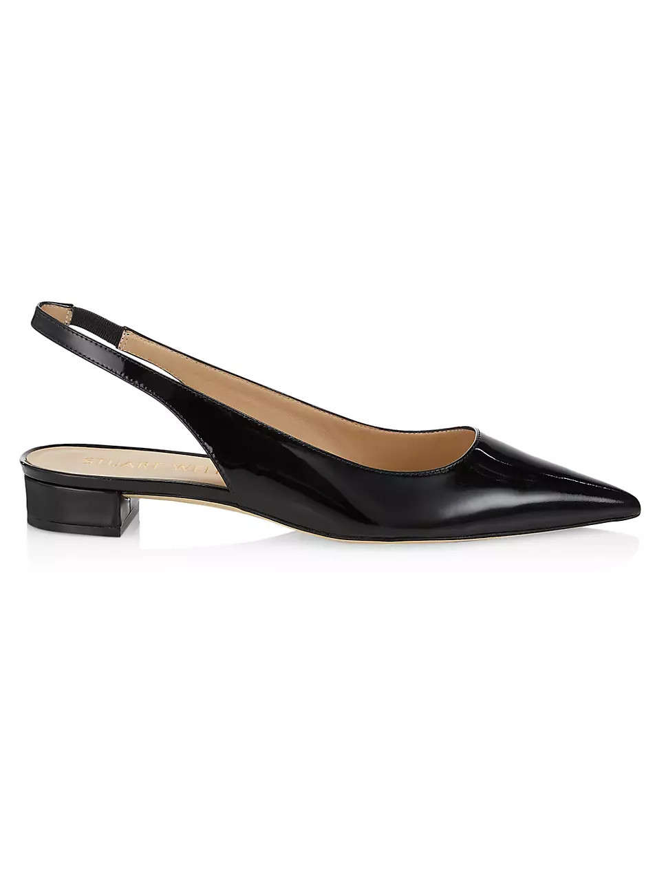 Stuart 10MM Patent Leather Slingback Pumps | Saks Fifth Avenue