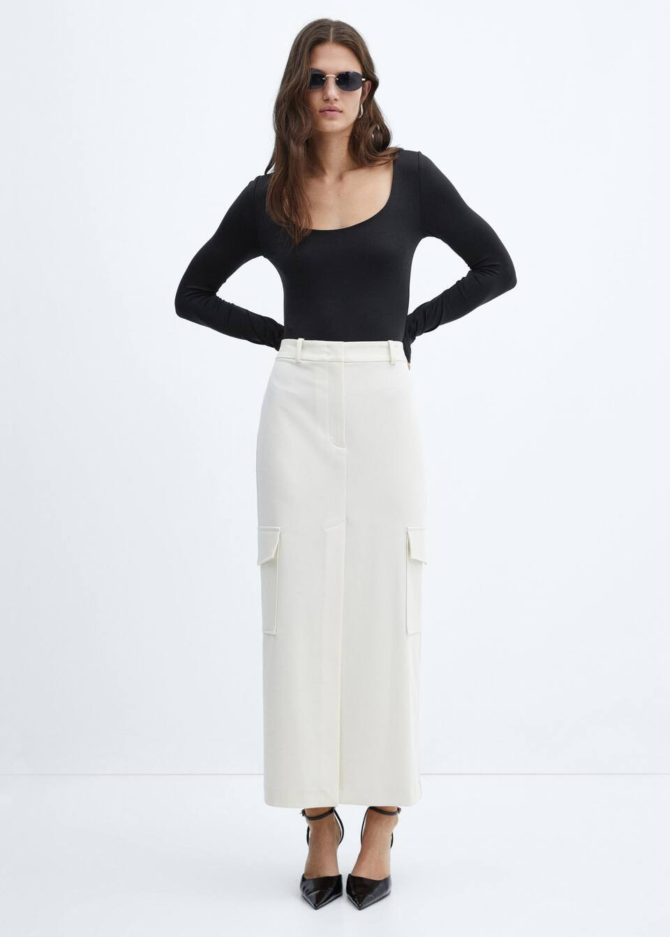 Low-cut halterneck bodysuit -  Women | Mango USA | MANGO (US)