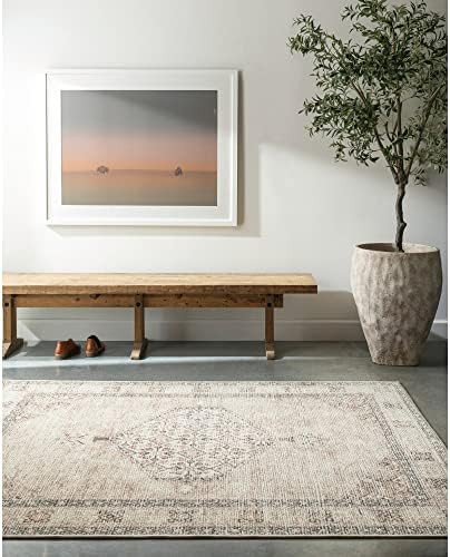 Livabliss x Becki Owens Lila Medallion Area Rug, 7'10" x 10', Brown | Amazon (US)