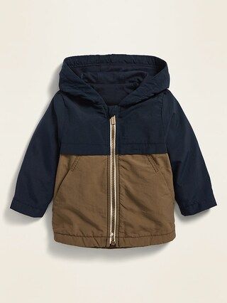 Hooded Color-Blocked Zip Jacket for Baby | Old Navy (US)