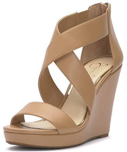 Jessica Simpson Women's Jinxxi Wedge Sandal, Ambra, 5.5 M US | Amazon (US)