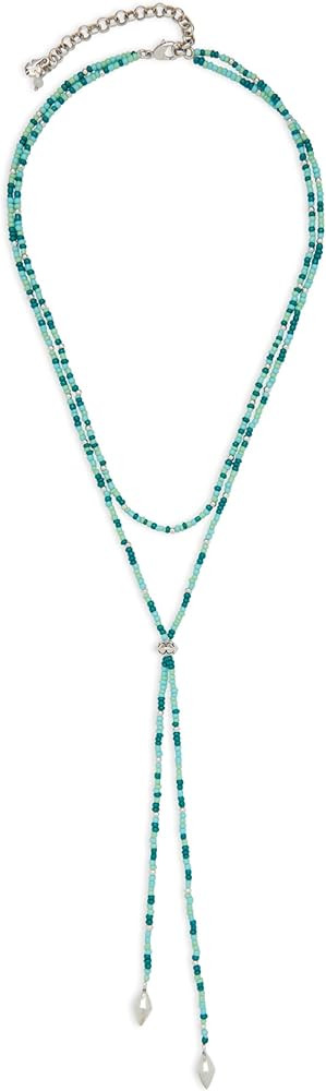 Lucky Brand Beaded Layer Necklace, Two Tone, One Size | Amazon (US)