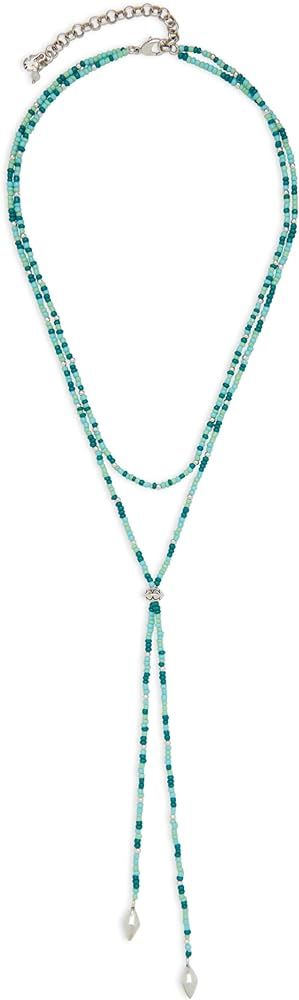 Lucky Brand Beaded Layer Necklace, Two Tone, One Size | Amazon (US)