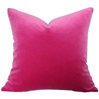 Magenta Fuchsia Pink Velvet Designer Pillow Cover - Custom Made-To-Order Luxury High End Decorative  | Etsy (US)