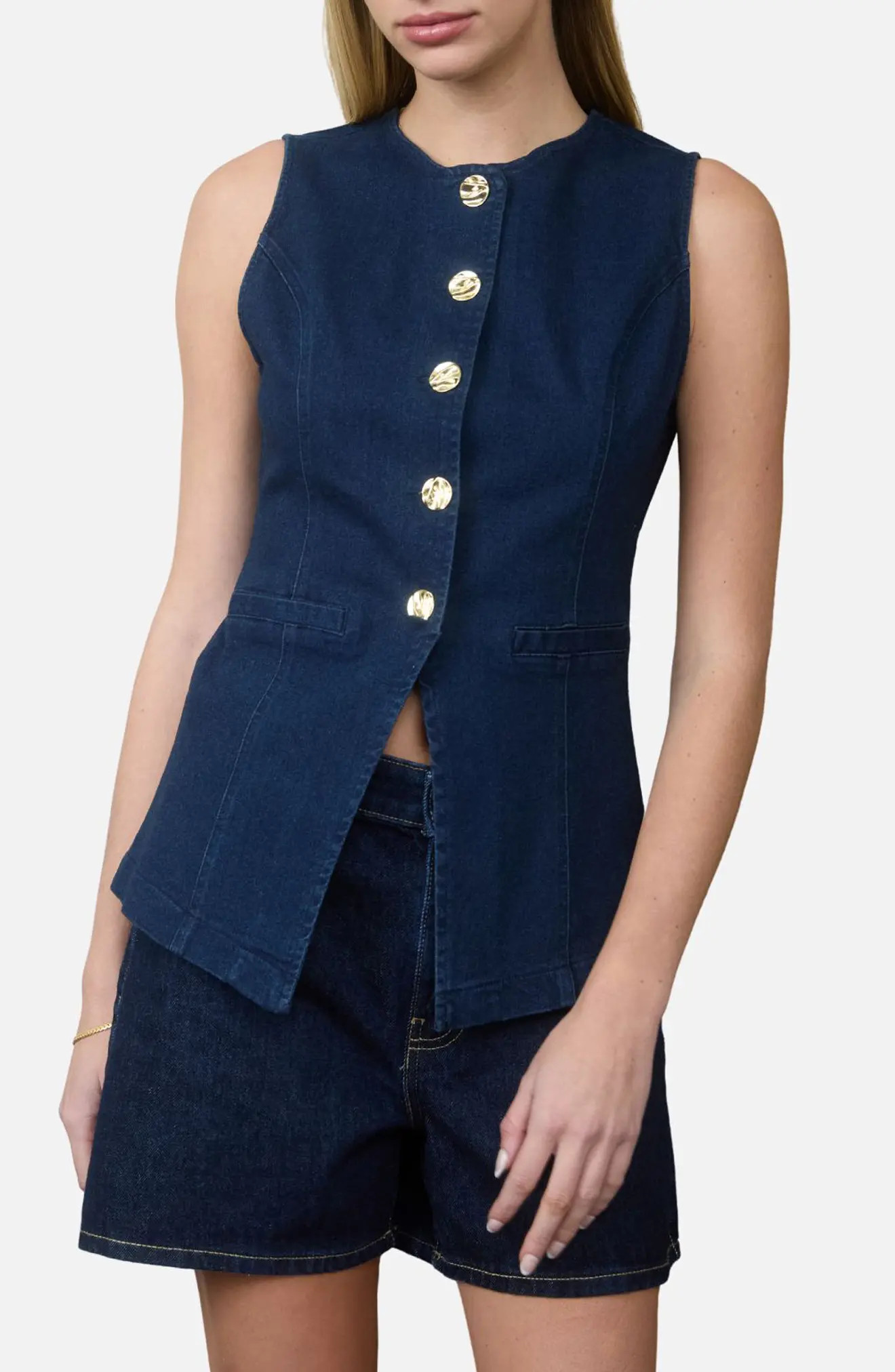 Blu Pepper Button Up Vest (Women) | Nordstromrack | Nordstrom Rack