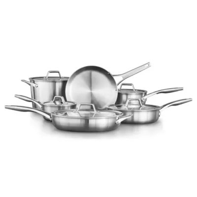 Calphalon Premier Stainless Steel 11pc Cookware Set, Silver | Belk