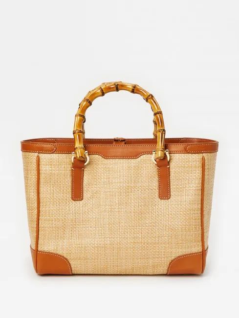 Miranda Grasscloth Top Handle Bag | J.McLaughlin