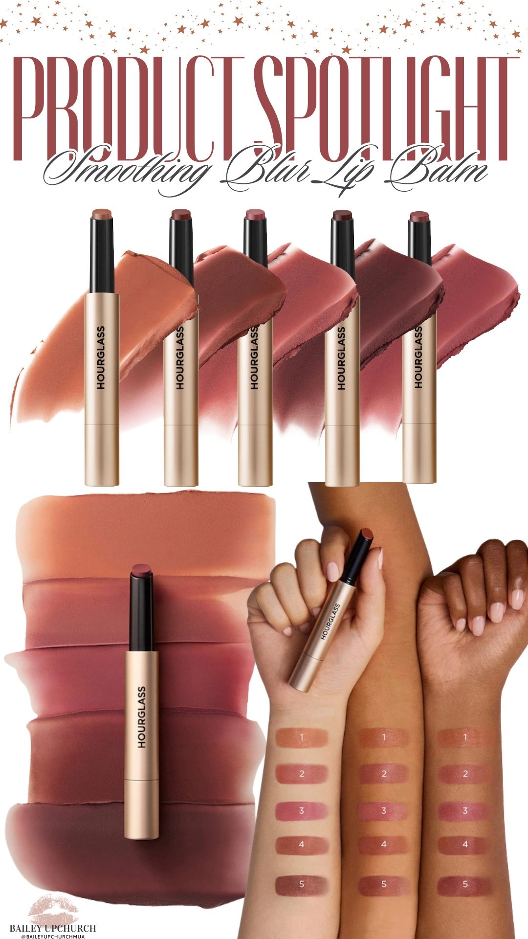Hourglass Smoothing Blur Lip Balm looks amazing on!!