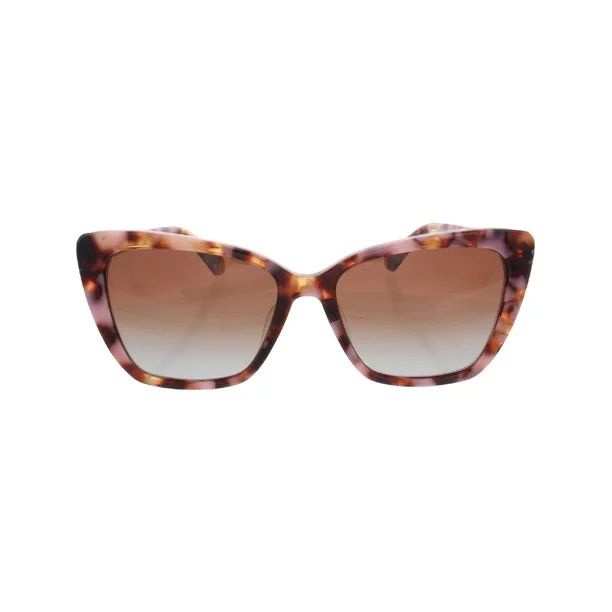 Kate Spade Womens Lucca Animal Print UV Protection Cat Eye Sunglasses Pink 55mm - Walmart.com | Walmart (US)