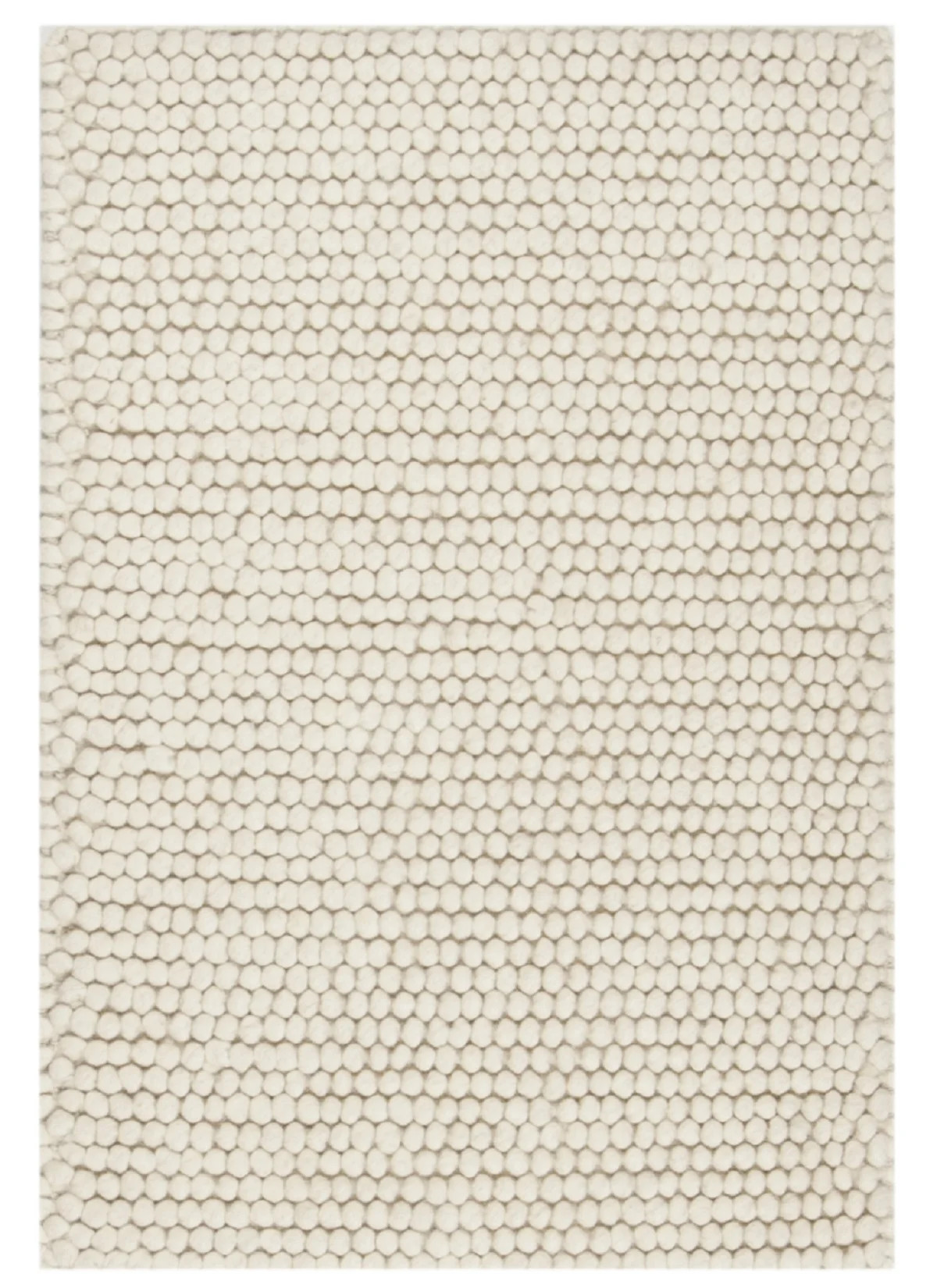 SAFAVIEH Natura Feride Solid Braided Wool Area Rug, Ivory, 3' x 5' | Walmart (US)
