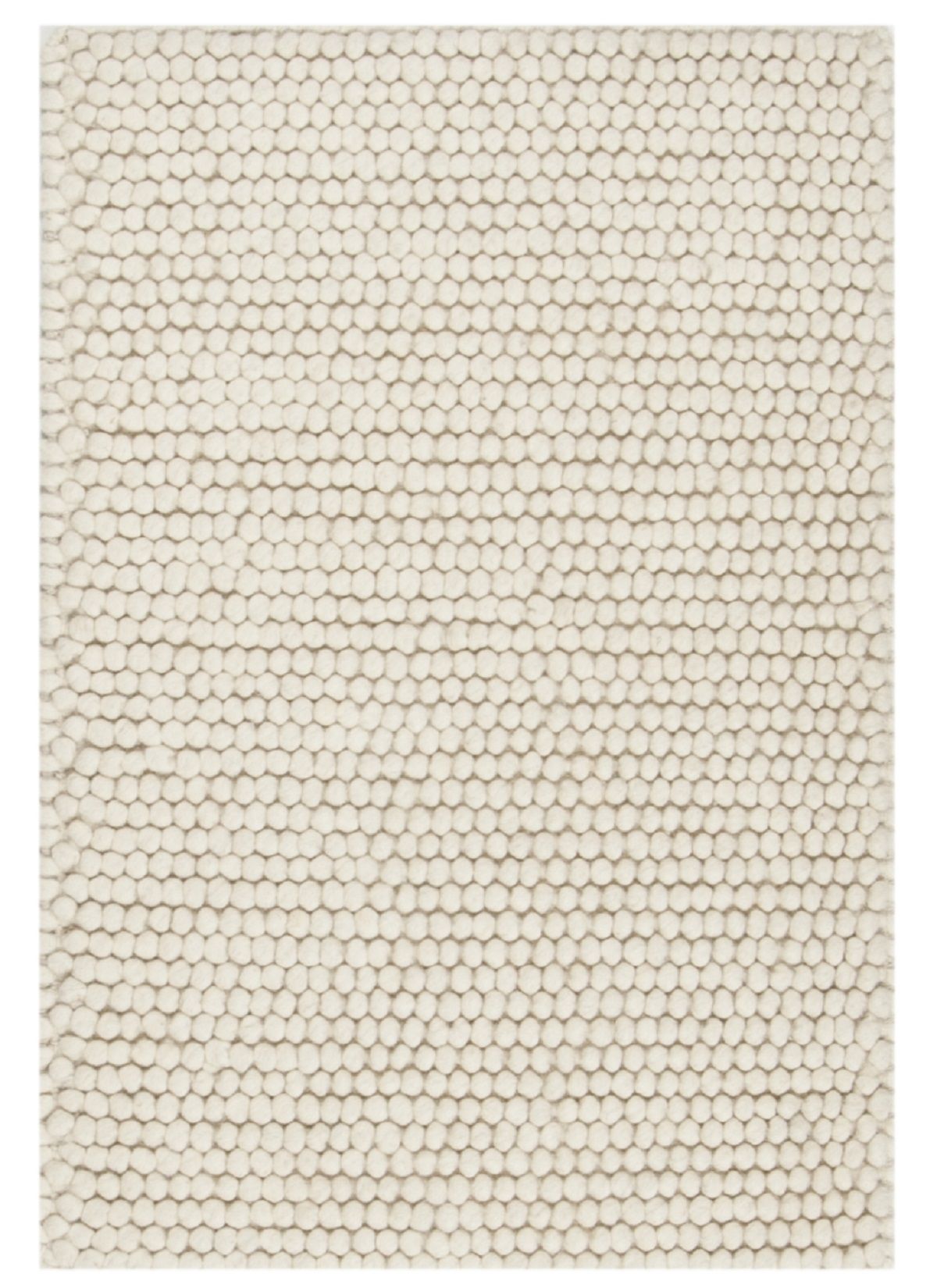 SAFAVIEH Natura Feride Solid Braided Wool Area Rug, Ivory, 3' x 5' | Walmart (US)